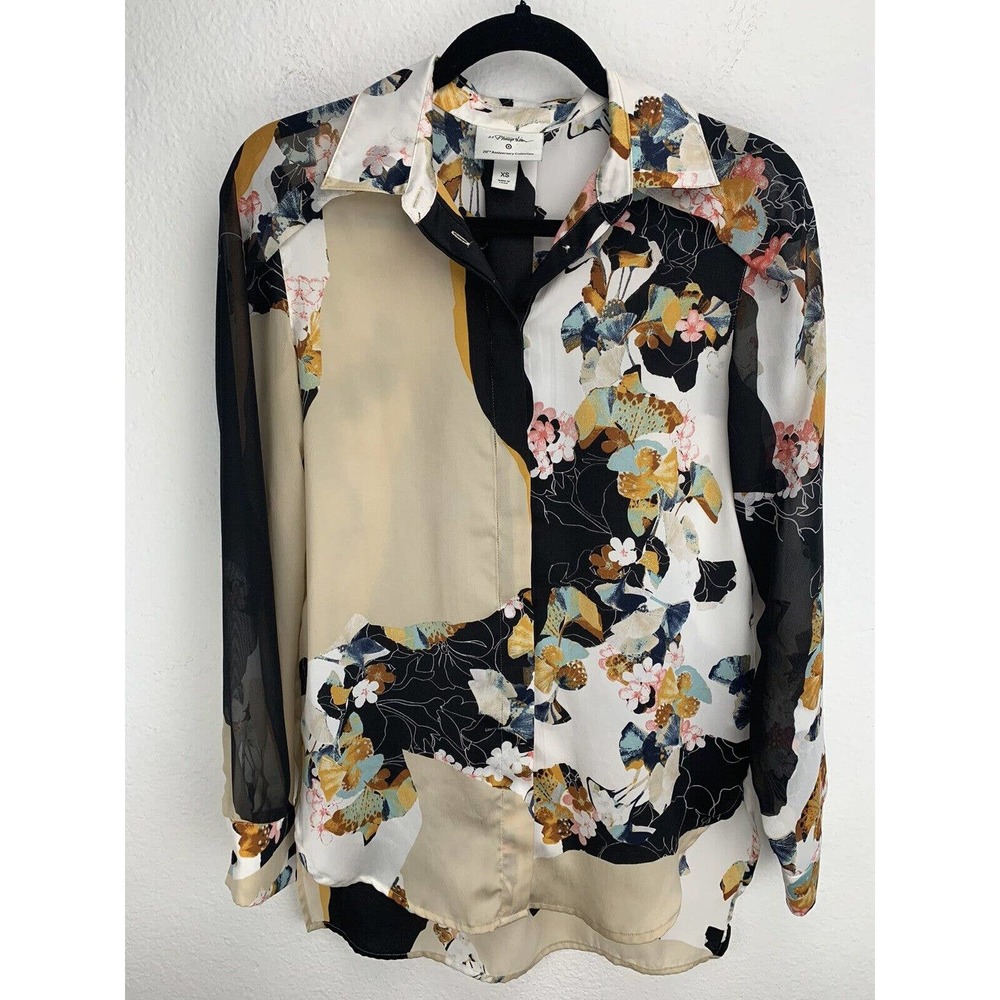 3.1 Phillip Lim for Target Blouse Floral Long Sleeve Size XS